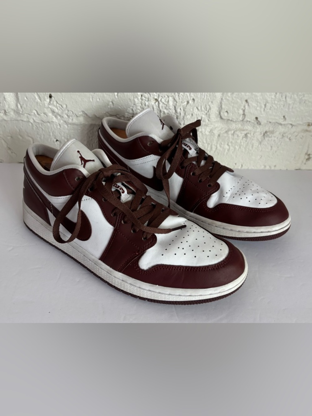 Nike Air Jordan 1 Low White  "Bronze Eclipse" Women’s Sz 11 Men’s Sz 9.5 EU 43